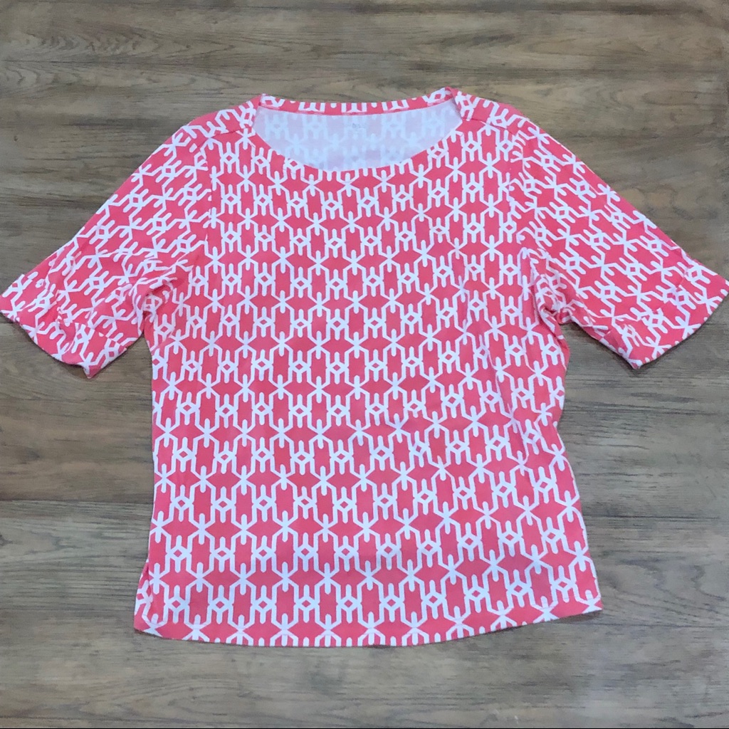 Pink Patterned Blouse